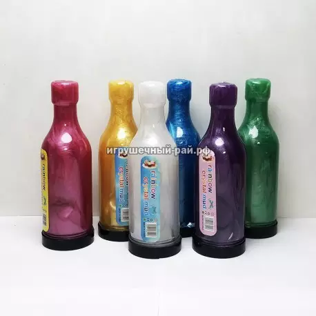 Слайм в бутылке перламутровый (цена за уп. 6 шт) DD701