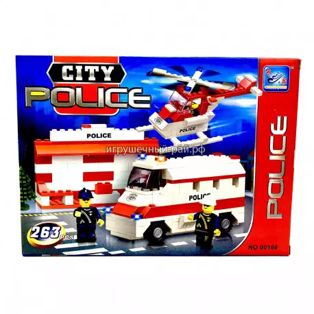 Конструктор Сити - Городская полиция (263 дет) 00188