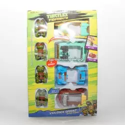 Фигурки с машинками Черепашки ниндзя набор из 4 шт 2031