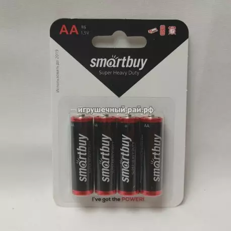 Батарейки солевые Смартбай (Smartbuy) AA (уп. 60 бат.) 2483