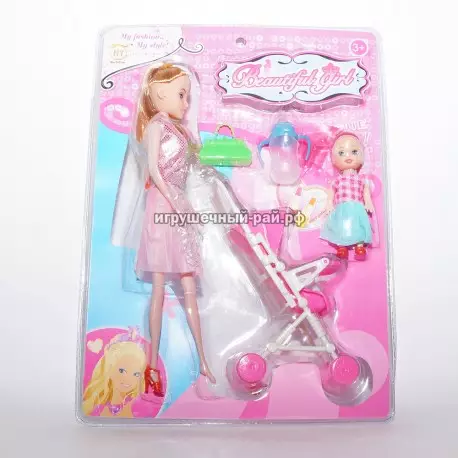 Кукла с коляской Барби 268-1-8