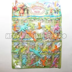 Фигурки Поезд динозавров в упаковке 15 шт