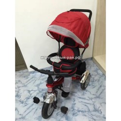 Велосипед детский трехколесный с поворотным сидением (Красный) YL-8013