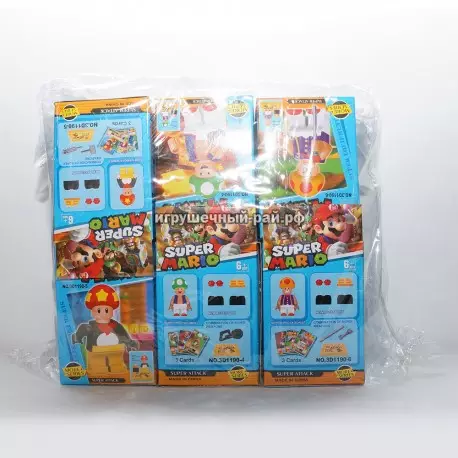Конструкторы Марио в упаковке 24 шт 3D1190