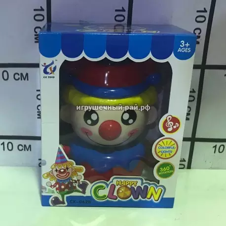 Крутилка Счастливый клоун (вращение, свет и музыка) YBJ-CX0628