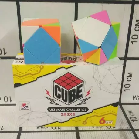 Кубик Рубика 6 шт в боксе 3002-3