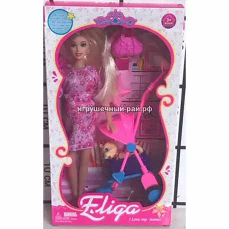 Кукла Барби с кляской 88057