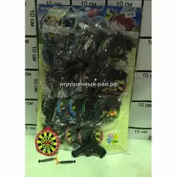 Набор - пистолет и дартс на блистере 20 шт A-36-600