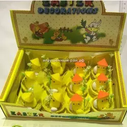 Цыплята в гнезде в боксе 12 шт 8083.84G-12