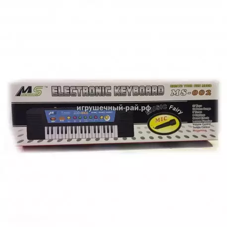 Электронный синтезатор (пианино) с микрофоном MS-002