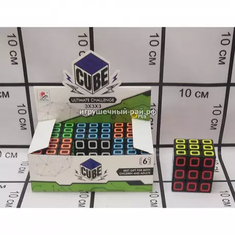 Кубик Рубика (3x3) в боксе 6 шт (2188-11) 8814