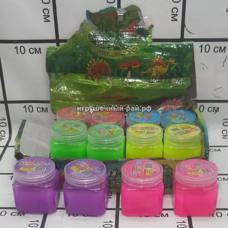 Лизуны яркие цветные "Динозавры" в боксе 12 шт 9022C (box)
