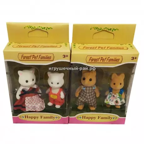 Фигурки Счастливая семья (набор из 2 шт, ассортимент, цена за 1 набор) 20043