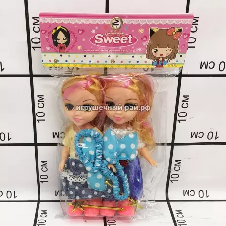 Куклы двойняшки (набор из 2 шт в упаковке) YG2103-2