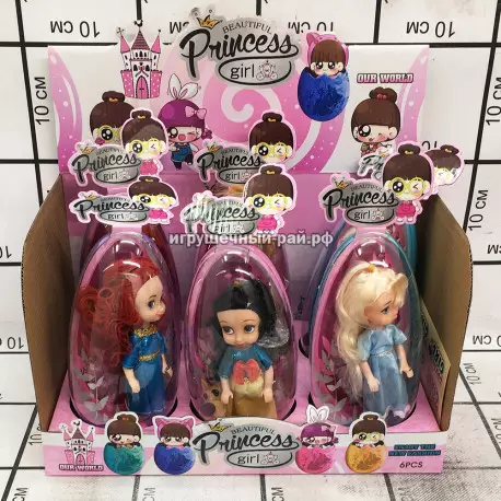 Куклы в яйцах Принцессы бокс из 6 шт 2803