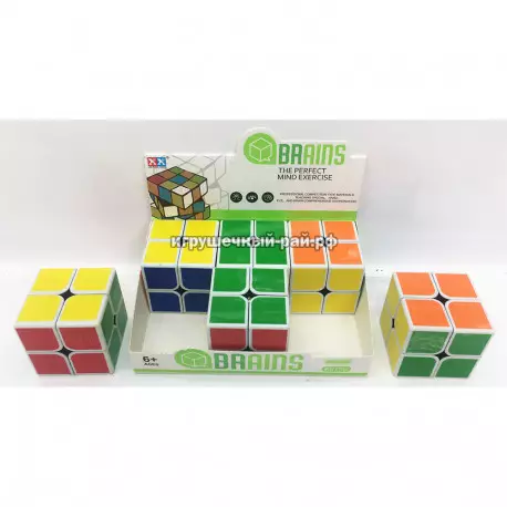 Кубик Рубика 2X2 (размер 5*5*5 см) в боксе 6 шт 8822-1