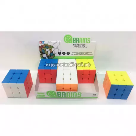 Кубик Рубика 3X3 (размер 5*5*5 см) в боксе 6 шт 8733-1