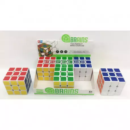Кубик Рубика 3X3 (размер 5*5*5 см) в боксе 6 шт 8723-1