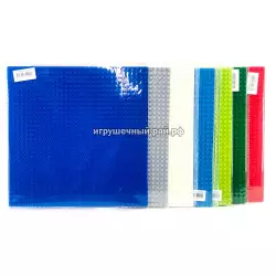 Площадка для конструктора (пластина, ассортимент, 26x26 см) DX3232