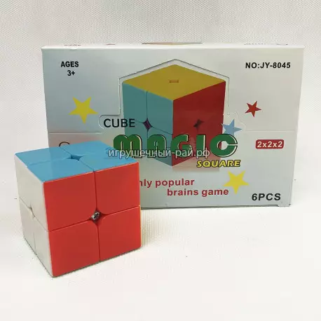 Кубик Рубика (полноцвет, 2 x 2) бокс из 6 шт JY-8045