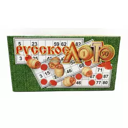 Русское лото с фишками 0134R-9