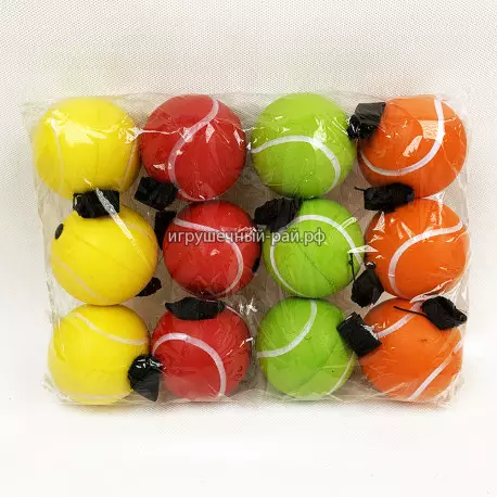 Мячики Теннис в упаковке 12 шт