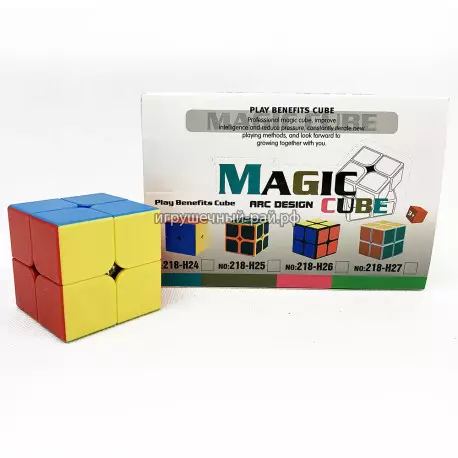 Кубик Рубика (2x2, полноцвет) бокс из 6 шт M218-H24