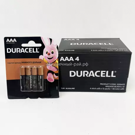 Батарейки Дюрасел (алкалиновые, AAA) в боксе 48 бат. 5006610