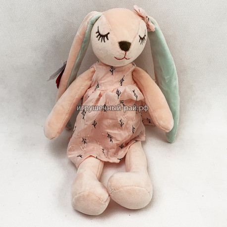 Мягкая игрушка Кролик в платье (35 см) RBT-35