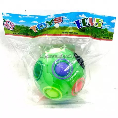 Магический шар пятнашки (зелёный) в упаковке 471-1