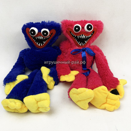 Мягкая игрушка Монстр Хагги Вагги и Киси Миси (40 см, синий, розовый)