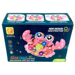 Интерактивный краб с шестерёнками (свет и звук) 696-48