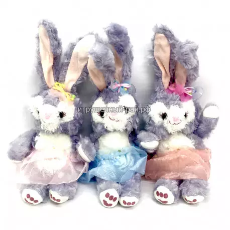 Мягкая игрушка Кролик (34 см, упаковка из 12 шт) 1028-1