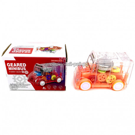 Крутилка Автобус с шестеренками (свет и звук) SR878-05