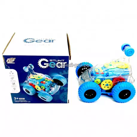 Машинка перевёртыш на шестеренках (свет и звук) D168-8