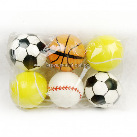 Спортивный мячик (диаметр - 15 см) в ассортименте 9853-4
