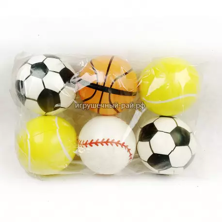 Спортивный мячик (диаметр - 15 см) в ассортименте 9853-4