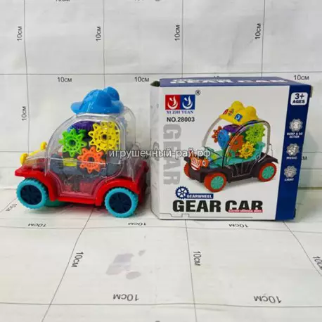 Крутилка Машинка с шестерёнками (вращение, свет и звук) 28003