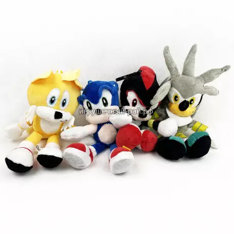 Мягкая игрушка брелок Соник (18 см, 4 вида) SO-18