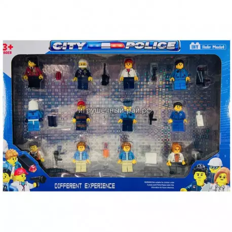 Фигурки для конструктора Сити - Полиция (набор из 12 шт) 22625