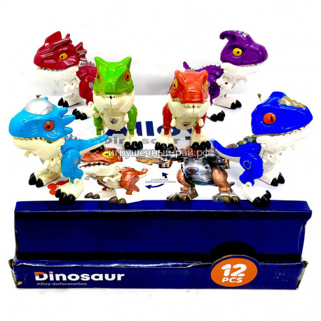 Трансформеры динозавры (металл) бокс из 12 шт RQ3378-102