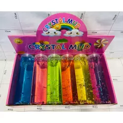 Слаймы в тубе (с блёстками) бокс из 6 шт RF-234