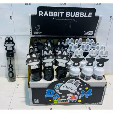Мыльные пузыри Кролик (15 см) бокс из 24 шт 8009