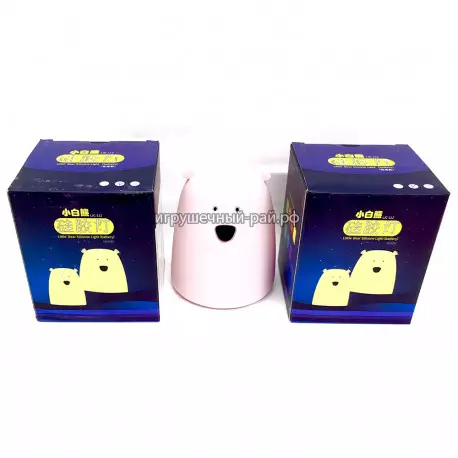 Силиконовый светильник-ночник "Медведь" с эффектом смены цвета и USB LJC-112