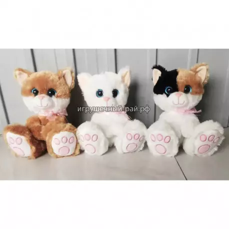 Мягкая игрушка Котик мяукающий (25 см, 3 вида)