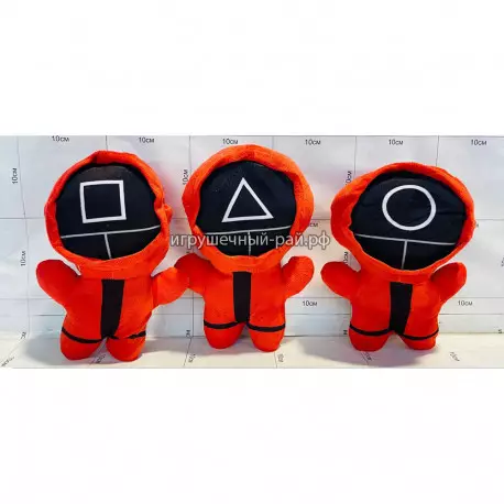 Мягкая игрушка Игра в кальмара (25 см, 3 вида) 0825-12