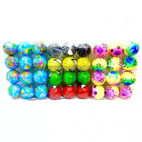 Мячи поролоновые в ассортименте (упаковка из 12 шт) 25172-19-18