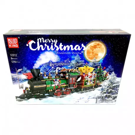 Конструктор Креатор - Рождественский поезд на ПУ (1296 дет) 12012