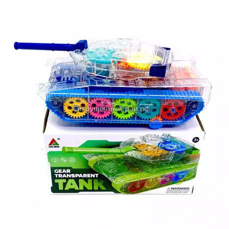Игрушка крутилка Танк на шестеренках (свет и звук) FS238-3A