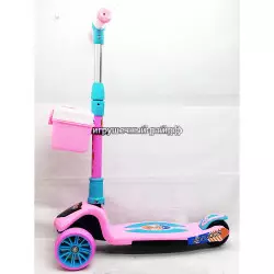 Самокат с корзинкой (трехколесный) 9580